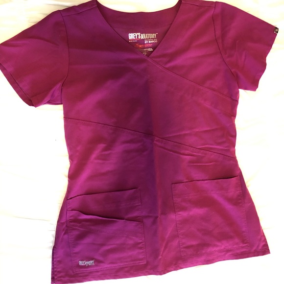 Grey’s Anatomy Pink Scrub Top - Picture 1 of 5